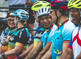 Bicycle riders.